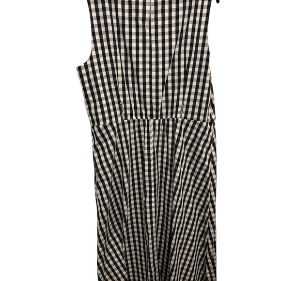 Anne Klein Black and White Checkered Midi Dress - Picture 2 of 5